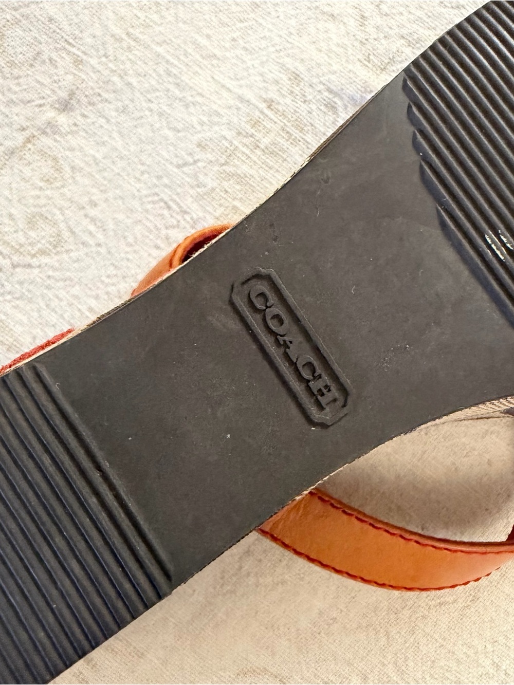 COACH Fish Themed Wedge Sandals - Picture 7 of 9